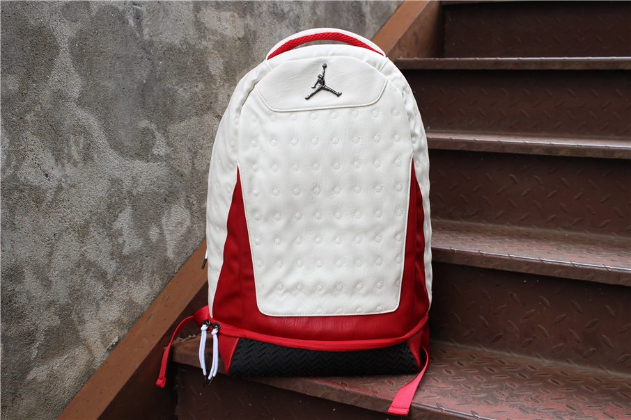 Air Jordan 13 Backpack White Red